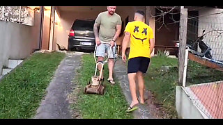 I Gave It to My Husband's Friend While He Was in the Yard Mowing the Lawn and Talking to Me