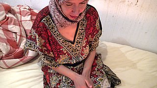 A Turkish Muslim Wife Is Not Scared to Show Her Hairy Wet Pussty to Her Stepson