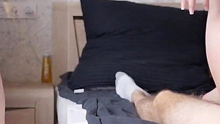 Cuckold GF Masturbating While Her Boyfriend Fucks Her Stepsister!