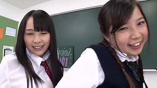 Rin Momoi, Ruka Kanae, Yuri Shinomiya, Aimi Usui in Masturbation Instruction 3 Pretty JK part 6