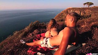 Pinkyandshy - Teen 18+ Public Romantic Sex On The Edge Of T
