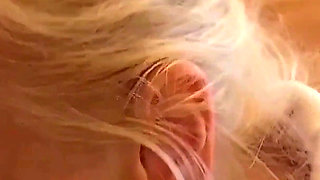 Amateur Blonde Mature Wife Enjoys Clothed Blowjob Swallow