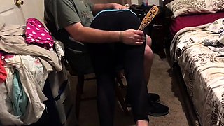 Erika gets her ass paddled