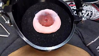 Machine for a huge portion of sperm! Super orgasm! Huge cumshot!
