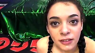 Khadisha latina gets extreme facials and cumshots