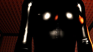 Mistress in Black Latex - POV Cowgirl