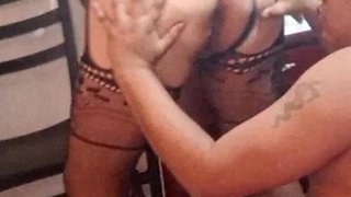 A 70-year-old MILF in Sexy Lingerie Wanted Me to Suck Her Ass in Return. a Cock Sucking Session