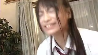 Adorable Asian student chick gets pleased with hardcore fuck