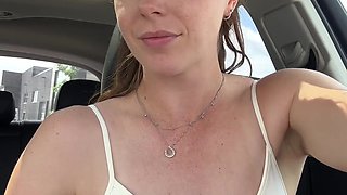 Sexy drive through video from a hottie who looks faultless