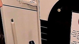 Disgusting Training Eating Food From Toiletbowl by Strict Skinny German Femdom Part 1