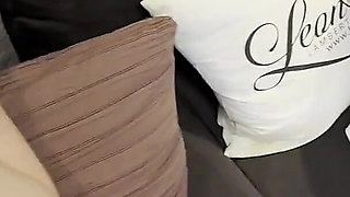 Two Real College Girls First Ignore a Big Dick Guy and Then Makes Him Cum Twice on Their Feet and Legs