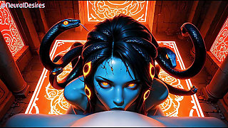 Medusa's Sexy Gaze. Ai-generated