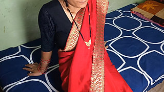 Hot bhabhi fucked by his devar in his bedroom and he makes very romantic footjob.
