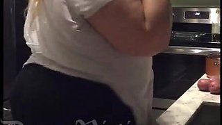 BabyDollBBW - Huge BBW Ass BTS with BlowJob - Amateur BBW Hardcore