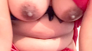 Desi 19-Year-Old Babe Teases in Red Saree - Sexy Reveal