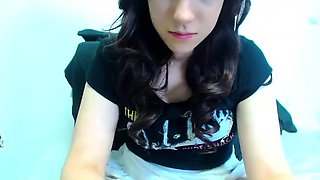 Close up teen foot worship