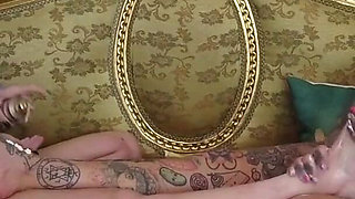Foot massage for tattooed women 3