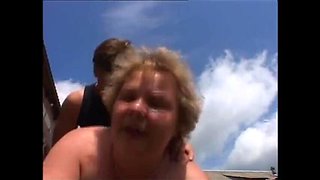 Busty Country MILF Outdoor Fuck Slut with Big Tits and Big Cock
