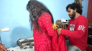 Hot Indian BDSM Girlfriend Tied Up for Rough Blowjob & Romance