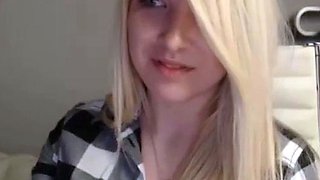 Blonde 18-Year-Old Amateur With Big Natural Tits on Webcam