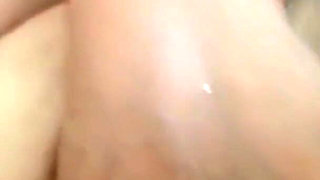WildEnglishBBW in bath squeezing boobs rubbing my haiy pussy