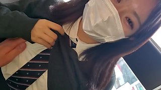 Japanese condom fuck