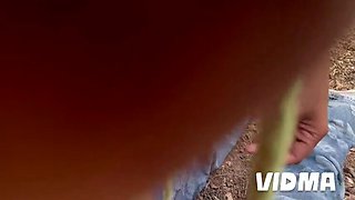 Hot Indian Village Girl Fucked Hard by Neighbor in Jungle - Rough Outdoor Sex