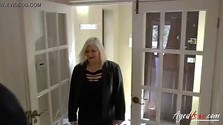 OLDNANNY Horny Mature Mom Free Time With Pussy Fingering and Sex Toys