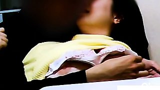 Asian college girl's natural tits