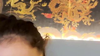 Cute Eva Generosi Gets Her Feet Worshipped & Rewards Him with an Oily Footjob