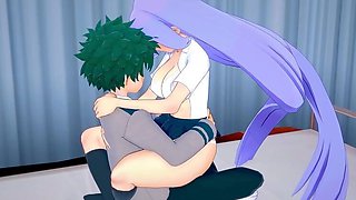 My Hero Academia Hentai: Nejire Hado Fucks Izuku Midoriya Hard
