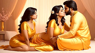 When there was no one at home, a Muslim girl did full romance