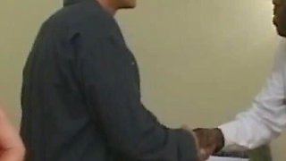 Two sluts getting fucked by black stud
