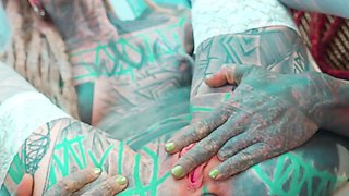 Hard Anal Fuck for Tattooed Girl - Balls Deep Assfuck for Goth Slut - ATM, Facial