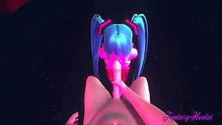 Vocaloid Hentai - Pov Miku Blowjob In A Striptease Club