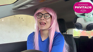 My Stepsister Masturbates in the Car