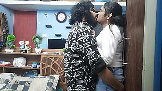 Malayali couples hot sex with malayalam dirty talk, Mallu couple hot sex, Vaishnavy and Sharun Raj hot sex, Mallu couple sex