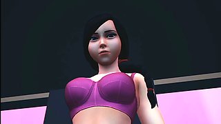 Custom Female 3D : Gameplay Episode-03 - Pink Panty And Bra Showing With Indian Sexy Woman Full Hd Video