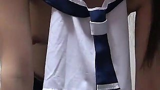 No Bra Apron Uniform Natural Boobs, Mini Skirt Legs and Thighs, Micro Thong G String, Cute Japanese Maid Sexy Room Cleaning