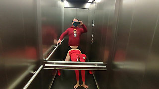 Very Risky Sex in a Elevator with Hot Neighbor Dada Deville