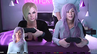 3D bitch fuck stepbrother in front of her friend