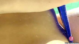 Hot Japanese Babe Mayumi Yamanaka in Tiny Swimsuit - Big Tits & Big Ass