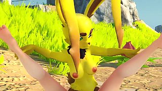 Rabbit Monster Grinding Woman (sapphire Safari V.23)