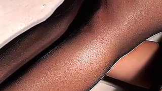 He Covered My Beautiful Legs with His White Sperm