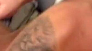 Hairy pussy of the sexy young chick was fucked and her face creamed