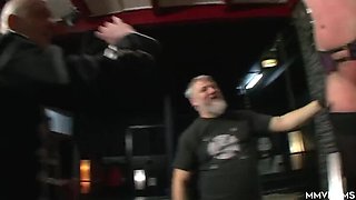Hot MILF Slave Punished Hard by Two Dominant Masters - BDSM & Whipping