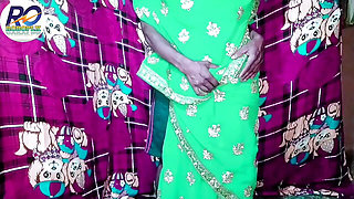 Indian desi new bride bhabhi in green saree blouse fucked and cock sucking hindi audio claire wayes