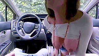 Big Tits MILF Step Mom Fucked By Step Son After Driving Lesson