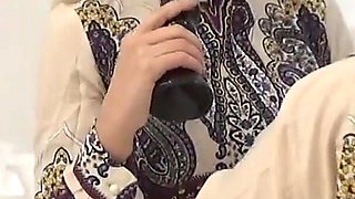 Horny Arab Stepmom Masturbation in Front of Her Stepson