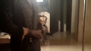 Beautiful Brunette Big Boobs Rides Fake Cock